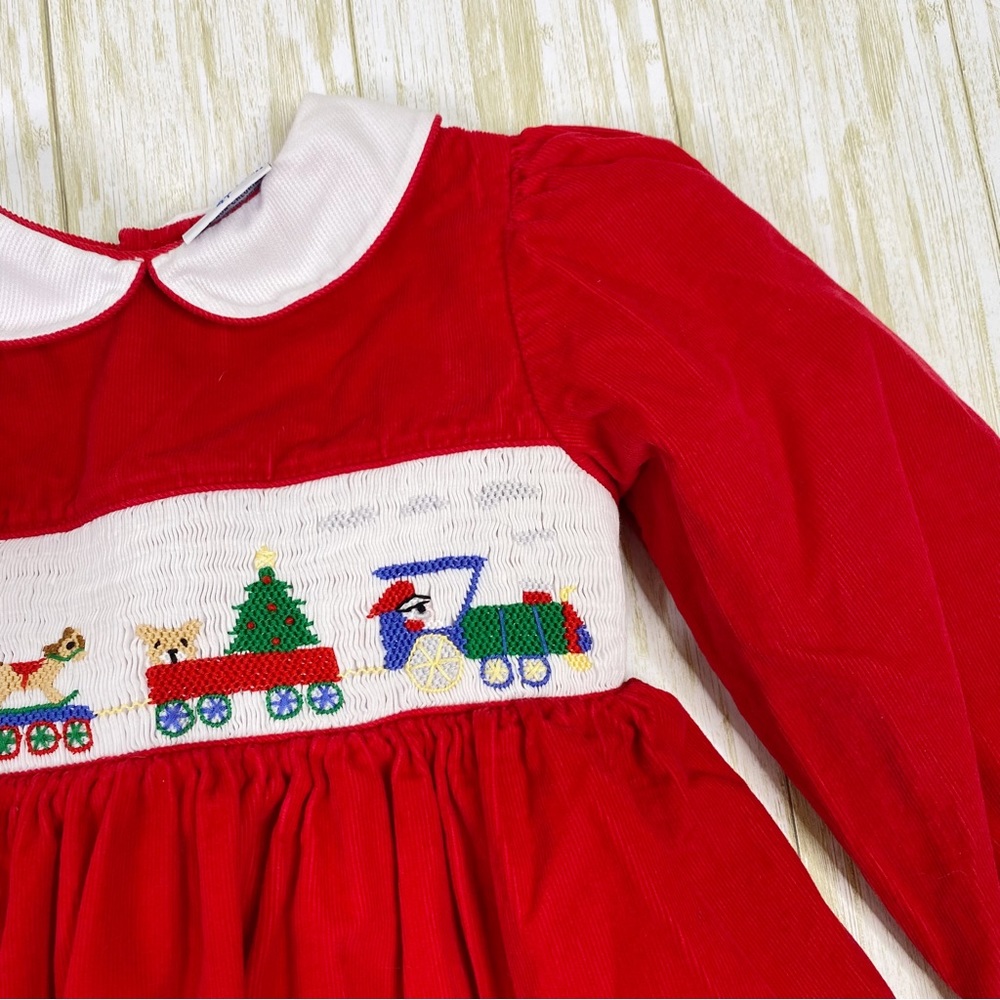 Friedknit Creations Christmas Embroidered Long Sleeve Dress - Picture 3 of 5
